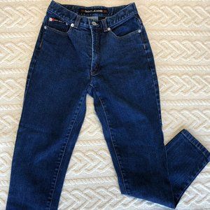 Vintage DKNY Jeans Denim Size 4 Dark Blue Mid-Rise
